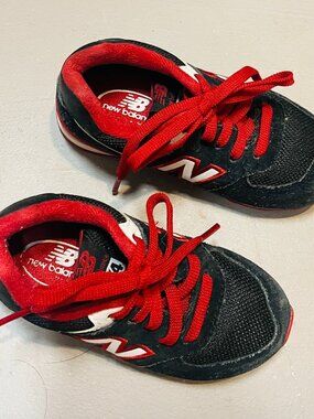 New Balance 574 Toddler Sneakers, Navy and Red, US Toddler Size 7